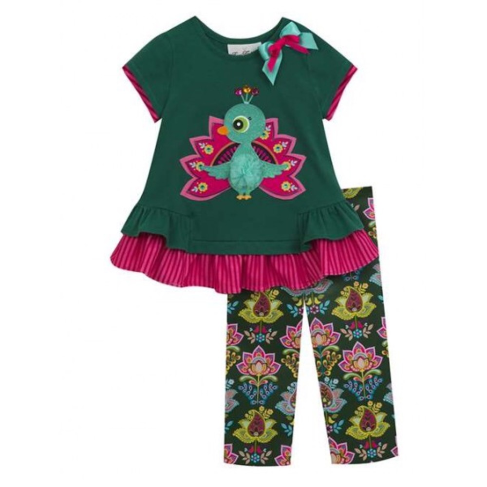 PEACOCK INFANT SET